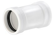 Afløb - Wavin Wafix pp skydemuffe ø40 mm hvid - 1440105