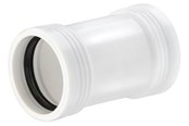 Afløb - Wavin Wafix pp dobbeltmuffe ø50 mm hvid - 1440210