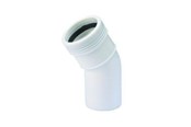 Afløb - Wavin Wafix pp bøjning 30° x 32 mm hvid - 1440301