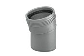 Afløb - Wavin Wafix pp bøjning 15° x 40 mm grå - 1450305