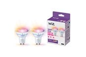 Smart Home - WiZ Full Color GU10 Smart Spotpære 2-pak - RGB/16 millioner farver + dæmpbart hvidt LED-lys - 929003772342