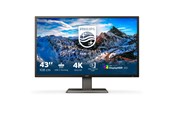 Skærm - 43" Philips 439P1/00 - 3840x2160 (4K) - 60Hz - VA - 15W USB-C - KVM switch - 439P1/00