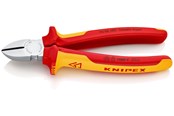 Håndværktøj - KNIPEX Skævbider forkromet isoleret med flerkomponent-håndtag, vde-godkendt 180 mm - 70 06 180
