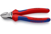 Håndværktøj - KNIPEX Skævbider sort atramenteret med flerkomponent-håndtag 160 mm - 70 02 160