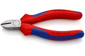 Håndværktøj - KNIPEX Skævbider sort atramenteret med flerkomponent-håndtag 125 mm - 70 02 125