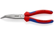Håndværktøj - KNIPEX Fladrundtang med skær sort atramenteret 200 mm, 26 22 200 - 26 22 200
