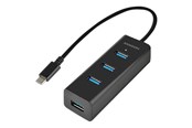USB hub - AXAGON HUE-S2C - hub - 4 porte USB hub - USB 3.2 - 4 ports - Sort - HUE-S2C