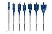 Bor & bits - Bosch Flat Milling Drill Bit Set Self-Cut 16-32 mm 7 Bits - 2608900334