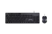 Tastatur - Gembird KBS-UM-04 - keyboard and mouse set - US - black - Tastatur & Mus sæt - Amerikansk engelsk - Sort - KBS-UM-04
