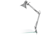 Lamper - EGLO FIRMO skrivebordslampe med klemme, sølv - 90874