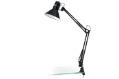 Lamper - EGLO FIRMO skrivebordslampe med klemme, sort - 90873