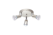 Lamper - EGLO MINI spotrondel 3L, børstet stål - 31324