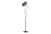 Lamper - EGLO MARONDA gulvlampe, sort/hvid/brun/antracit - 94995