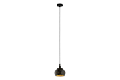 Lamper - EGLO ROCCAFORTE pendel Ø170 mm, sort/guld - 33345