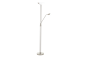 Lamper - EGLO BAYA LED gulvlampe, hvid/satin - 93874