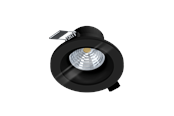 Lamper - EGLO SALABATE indbygningsspot Ø88 mm, 4000K, sort - 99494