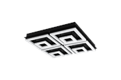 Lamper - EGLO FRADELO 1 loftlampe, sort/krystal - 99328