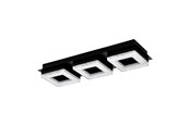 Lamper - EGLO FRADELO 1 wall / ceiling light black clear - 99325