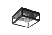 Lamper - EGLO AMEZOLA væg/loftlampe, sort - 99122