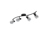 Lamper - EGLO POLLICA spotskinne 4L, sort - 98626