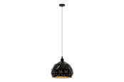 Lamper - EGLO ROCCAFORTE pendel Ø400 mm, sort/guld - 97841
