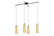 Lamper - EGLO PINTO GOLD klyngependel, sort/guld - 97653