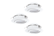 Lamper - EGLO PINEDA indbygningsspot Ø84 mm, 3000K, 3-pak, hvid - 95851