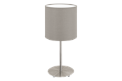 Lamper - EGLO PASTERI bordlampe, taupe - 95726