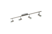 Lamper - EGLO ROTTELO spotskinne 4L, børstet stål - 90917