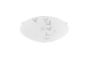 Lamper - EGLO MARS plafond Ø250 mm, hvid "trekanter" - 80263