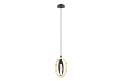 Lamper - EGLO BASILDON pendel, sort/træ - 43461