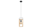 Lamper - EGLO FAMBOROUGH pendel, sort/natur - 43413