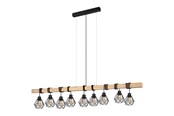 Lamper - EGLO TOWNSHEND 5 langbordspendel, sort/brun - 44077