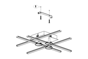 Lamper - EGLO TOWNSHEND 3 spotskinne 3L, brun/hvid - 99484