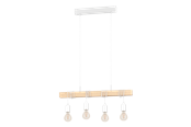 Lamper - EGLO TOWNSHEND langbordspendel, hvid/brun - 43704
