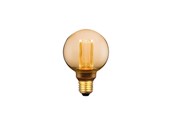 Lyskilder - EGLO LED pære Ø80 mm 4,3W 1800K 3-trins dæmp, ravfarvet E27 - 11981