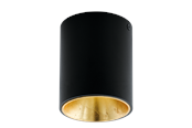 Lamper - EGLO POLASSO loftlampe, 3000K, sort/guld - 94502