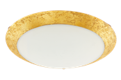 Lamper - EGLO MONTENOVO væg/loftlampe LED 16W, hvid/guld - 98023