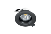 Lamper - EGLO SALICETO indbygningsspot, LED 6W 2700K, sort - 98607