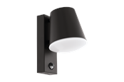 Lamper - EGLO CALDIERO udendørs væglampe med sensor, antracit - 97451
