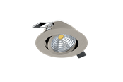 Lamper - EGLO SALICETO indbygningsspot, LED 6W 2700K, børstet stål - 98303