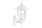 Lamper - EGLO LATERNA 5 udendørs væglampe, hvid - 22463