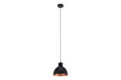 Lamper - EGLO TRURO 1 pendel, sort/nød - 49238