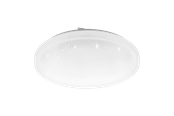 Lamper - EGLO FRANIA-S plafond Ø330 mm, 3000K, hvid med krystaleffekt - 97878