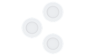 Lamper - EGLO FUEVA 1 indbygningsspot Ø85 mm, IP44, 3-pak, hvid - 98633