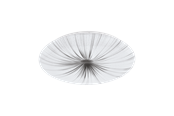 Lamper - EGLO NIEVES plafond Ø41 cm, 19,5W LED, 2300 lm, hvid/sølv - 98325