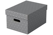 Arkivering & Opbevaring - Esselte Home opbevaringsboks Medium, pakke med 3 Grå - 628283