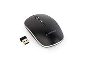 Mus - Gembird Silent wireless optical mouse - USB-A receivcer - Mus - Optisk - 4 knapper - Sort - MUSW-4BS-01