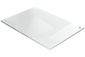 Konference & Præsentation - Nobo transparent akryl mini whiteboard skrivebordsblok, A4 - 1915611