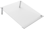 Konference & Præsentation - Nobo transparent akryl vinklet mini whiteboard skrivebordsblok, A4 - 1915612